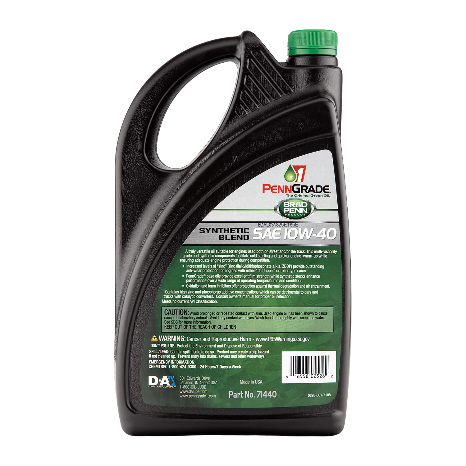 PENN GRADE1 cap and tamper seal detail highlighting freshness and safety