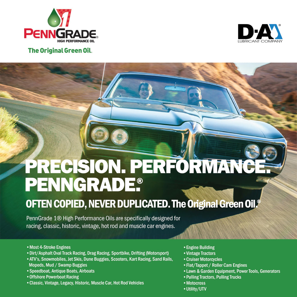PENN GRADE1 being poured into an engine bay to demonstrate easy application