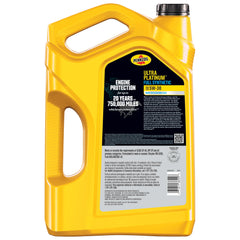 Pennzoil label close-up showing specifications and warranty details benefit