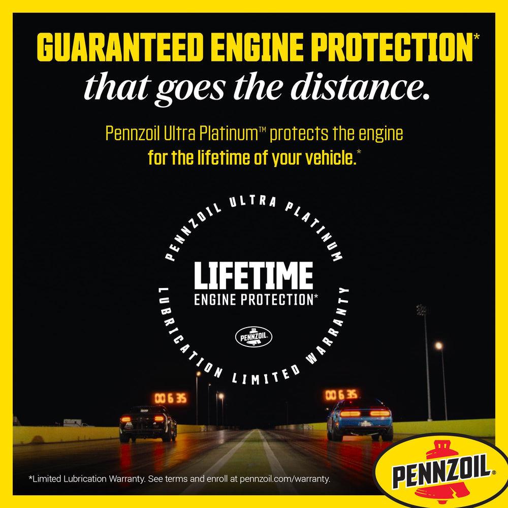 Car bonnet open with Pennzoil bottle to illustrate brand enabling confident maintenance