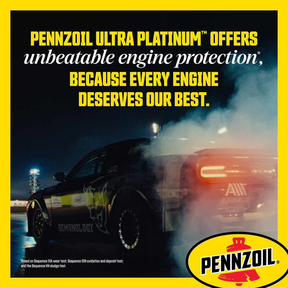 Stream of Pennzoil Ultra Platinum demonstrating smooth viscosity and flow