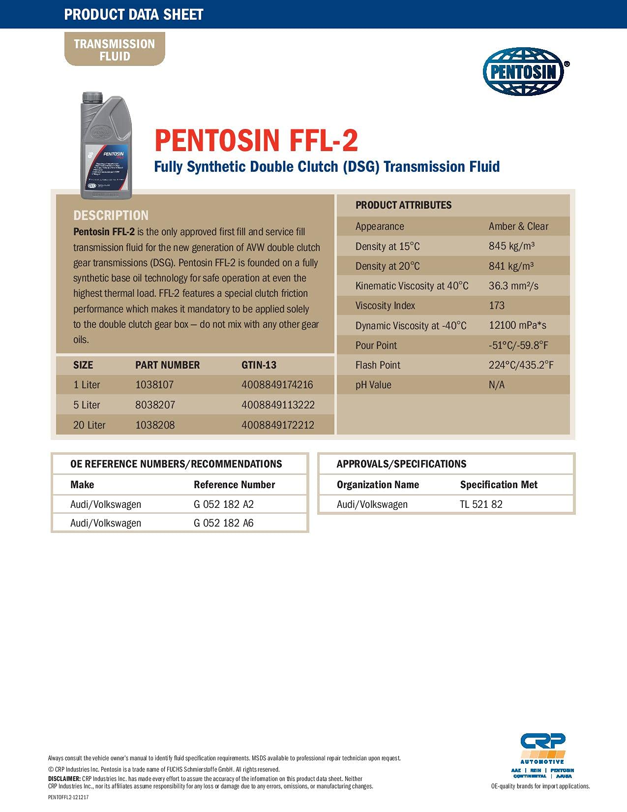 Pentosin fluid being poured during DSG refill illustrating proper maintenance