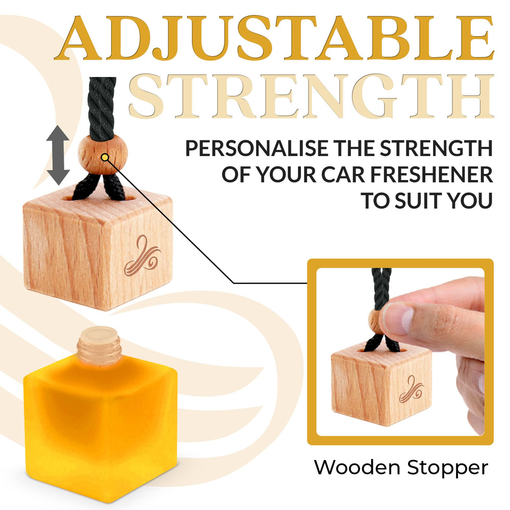 Perfa hanging diffuser in vehicle interior providing refined aroma