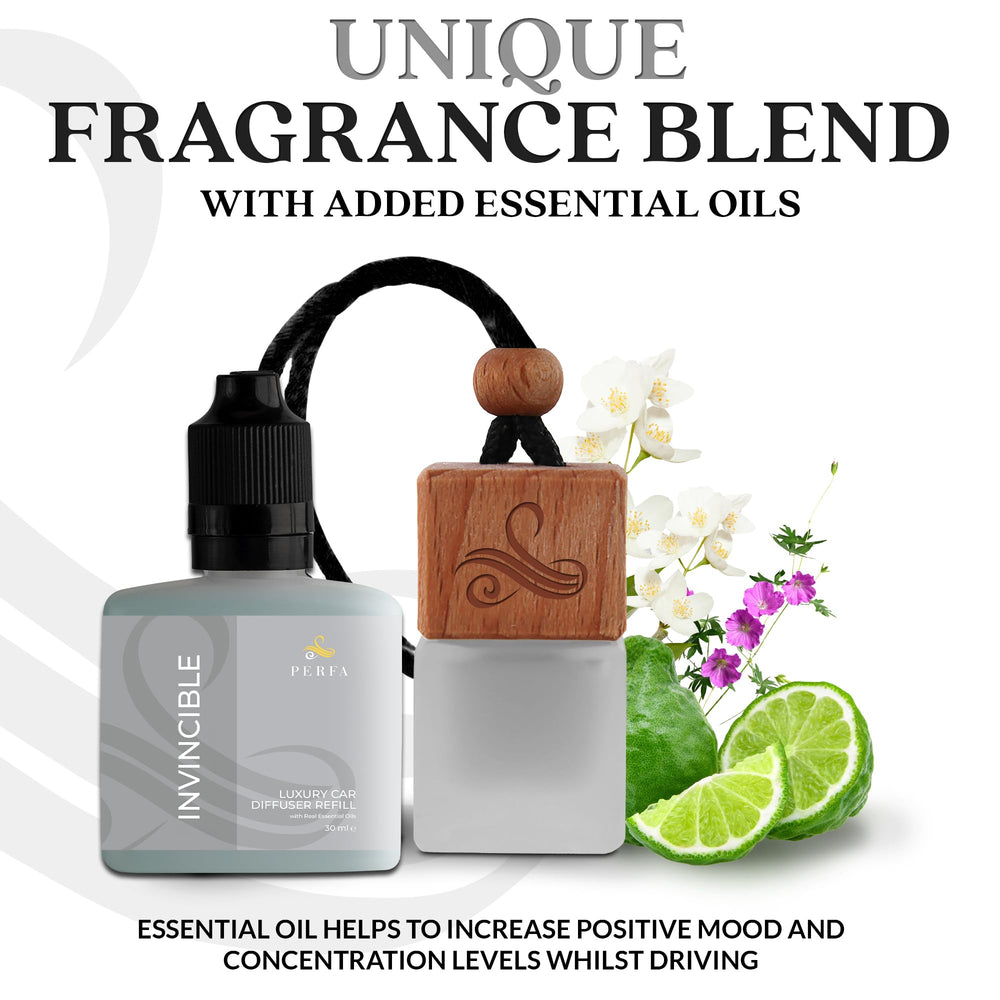Perfa essential oil droplet on surface showing natural fragrance source