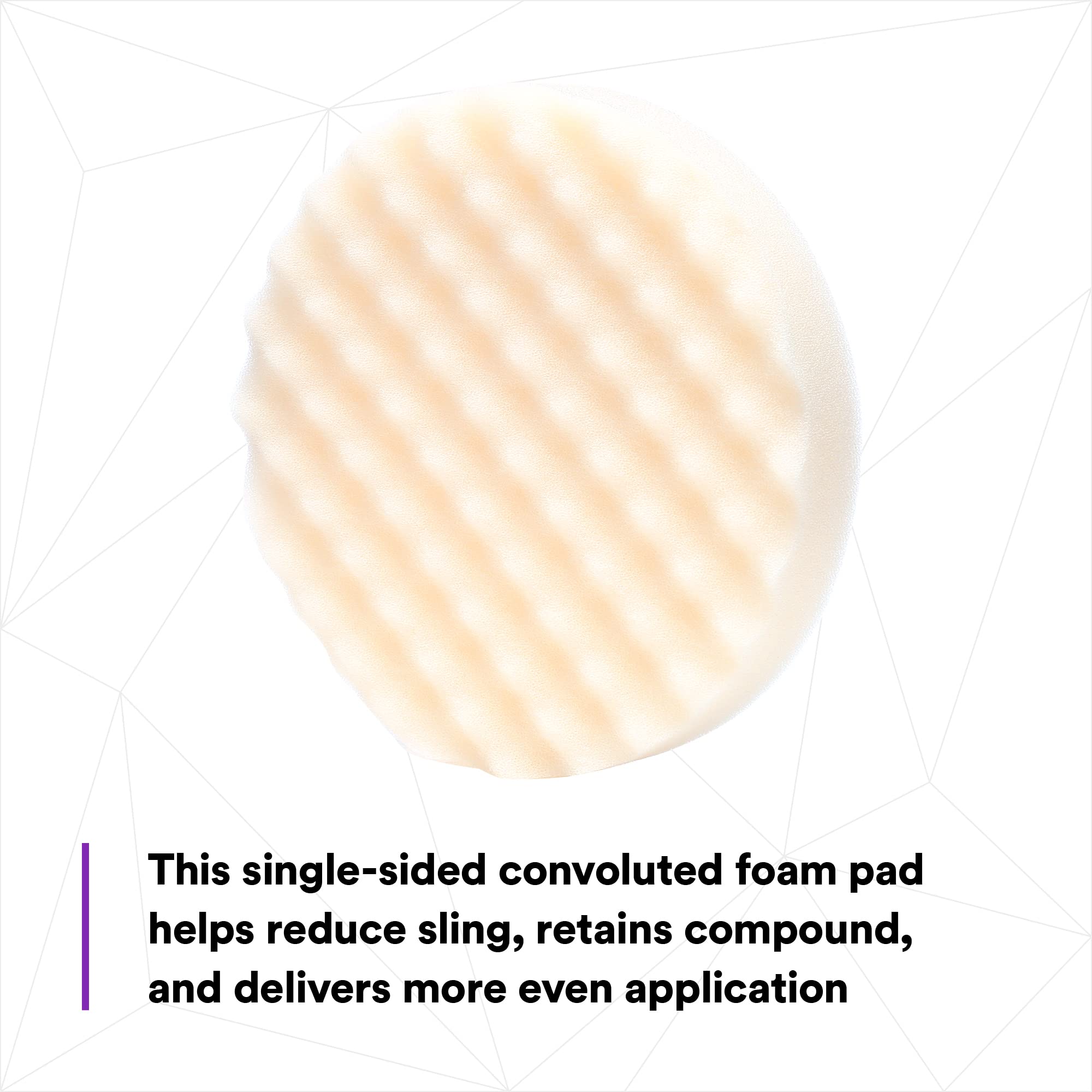 Perfect-It pad in use on car panel showing controlled compounding benefit