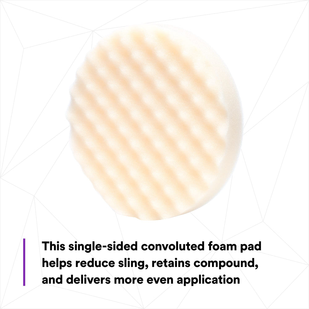 Perfect-It pad in use on car panel showing controlled compounding benefit