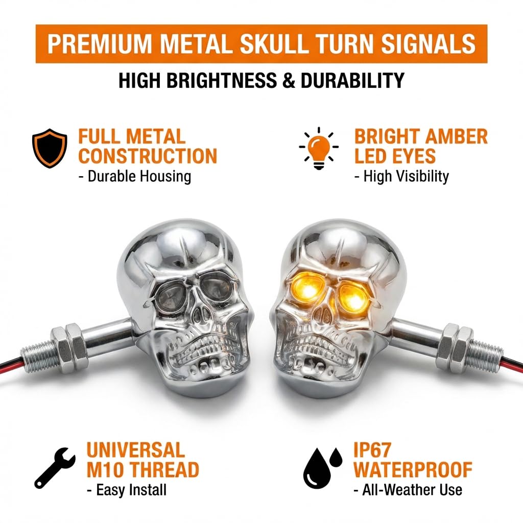 PerfecTech skull head side profile highlighting compact form and low protrusion