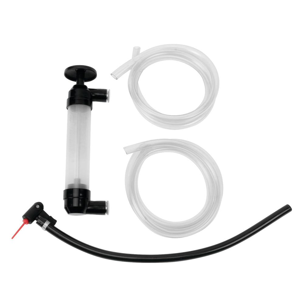 Performance Tool pump front view showing compact form and ease of storage