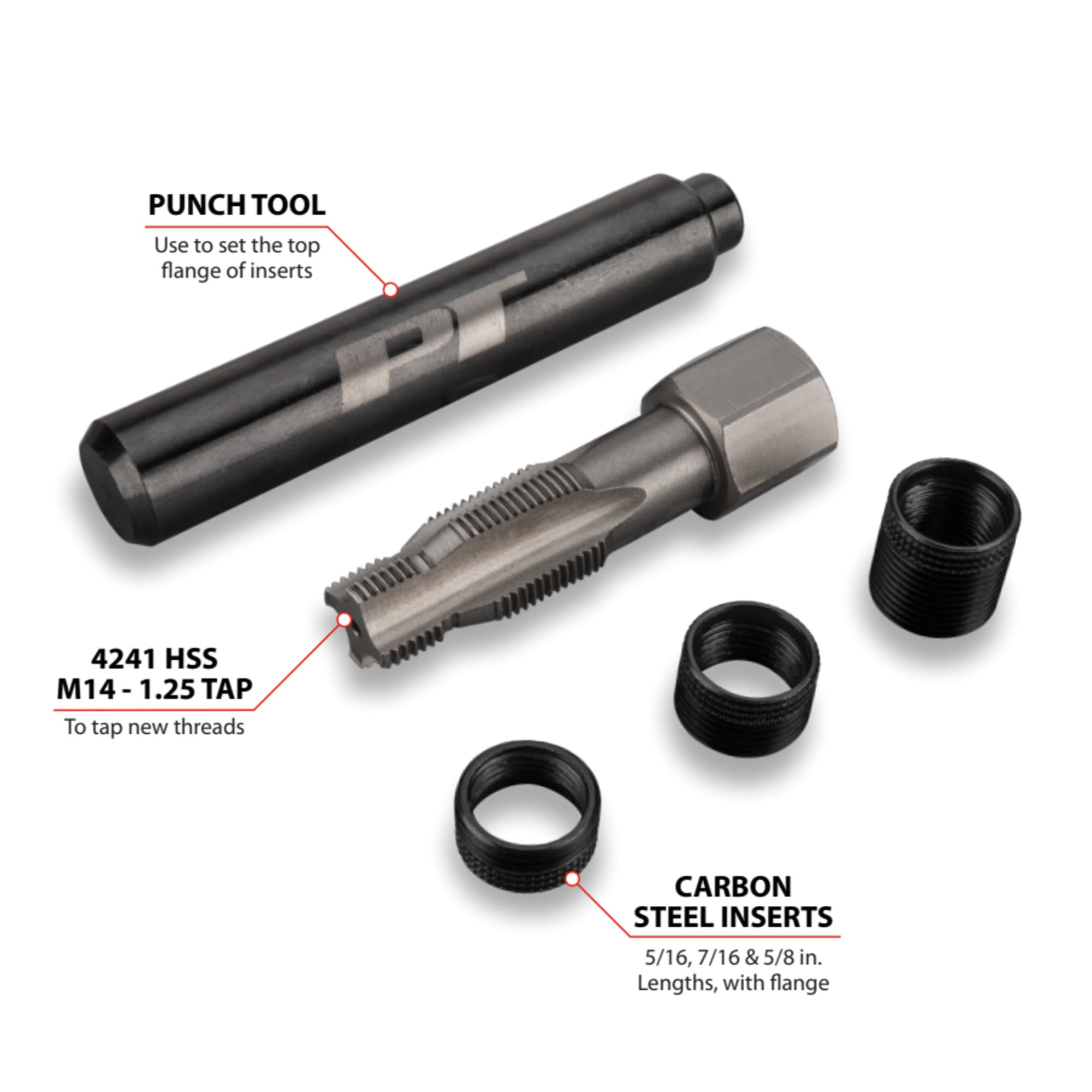 Performance Tool tapered reamer close-up demonstrating durable HSS cutting edge