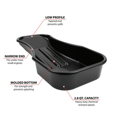Performance Tool close-up of tapered nose for precise fit and reduced spills