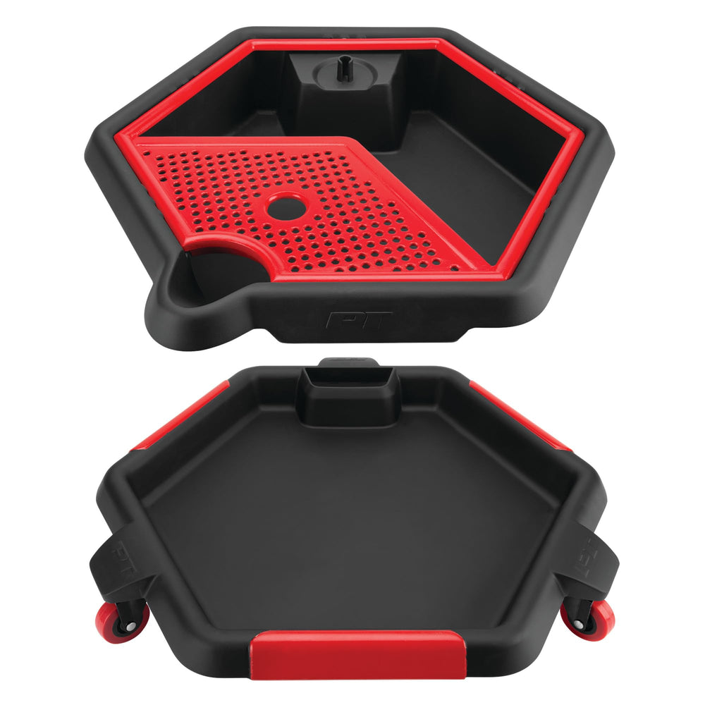 Performance Tool close-up of locking 2-inch swivel casters for stability