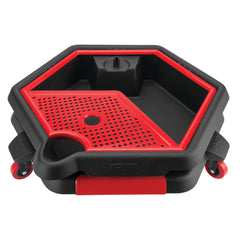 Performance Tool front view showing pan and caddy for organized work