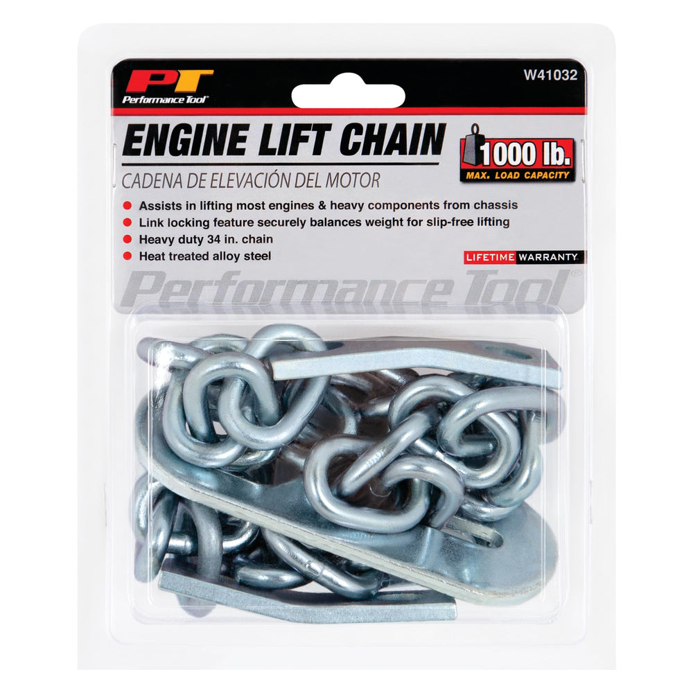 Performance Tool chain in garage setting showing practical use and professional reliability