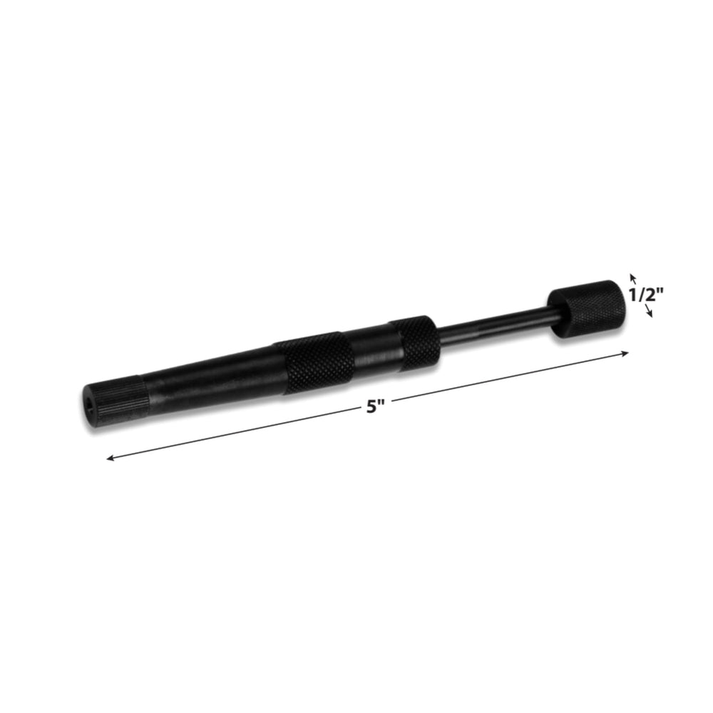Performance Tool W54209 next to hammer showing scale and quick field use benefit