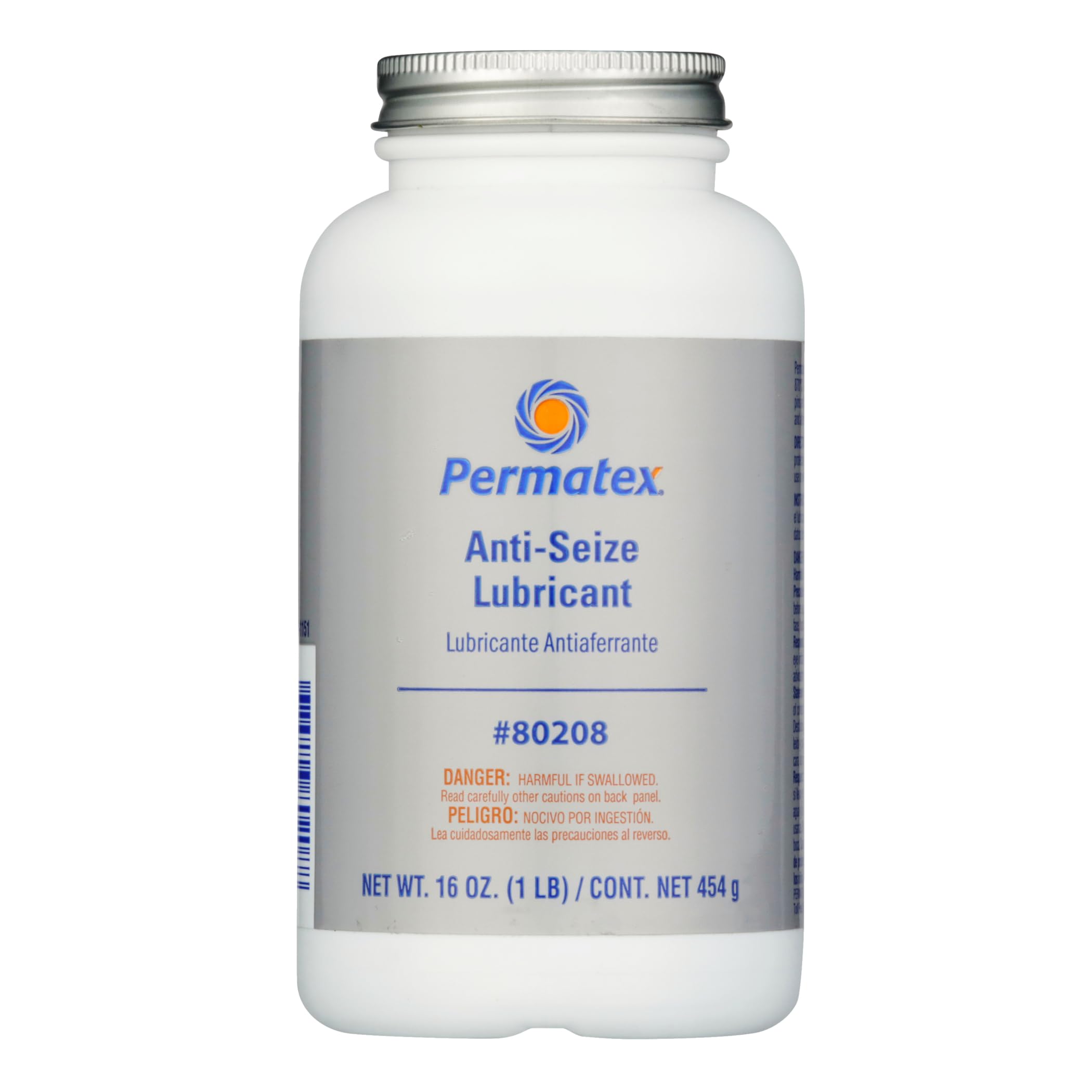 Permatex 80208 label close-up highlighting specifications and temperature range benefit