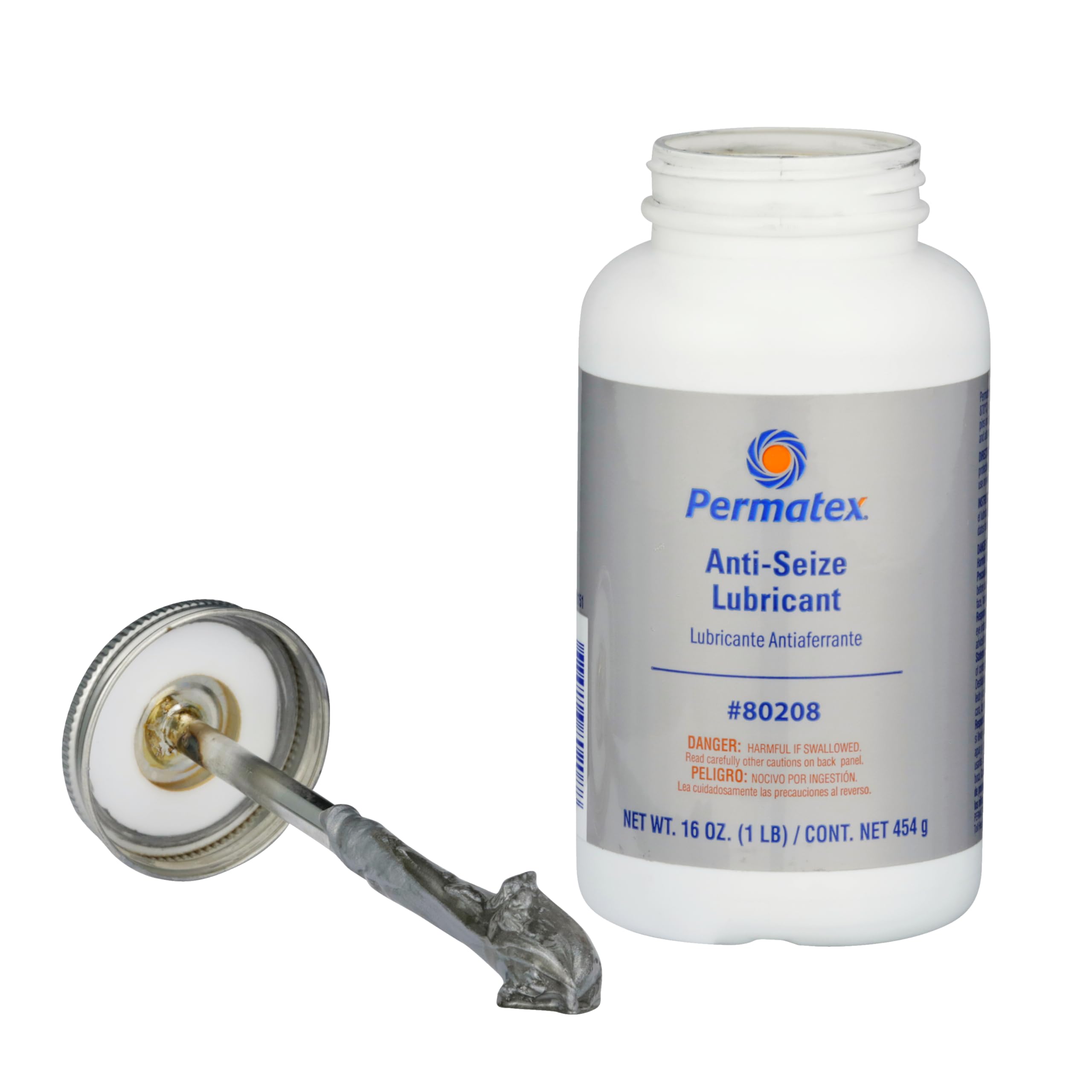 Permatex 80208 16 oz bottle beside a ruler for scale showing generous quantity benefit
