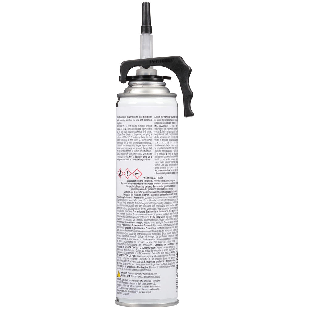 Permatex nozzle closeup for precise bead control and reduced waste