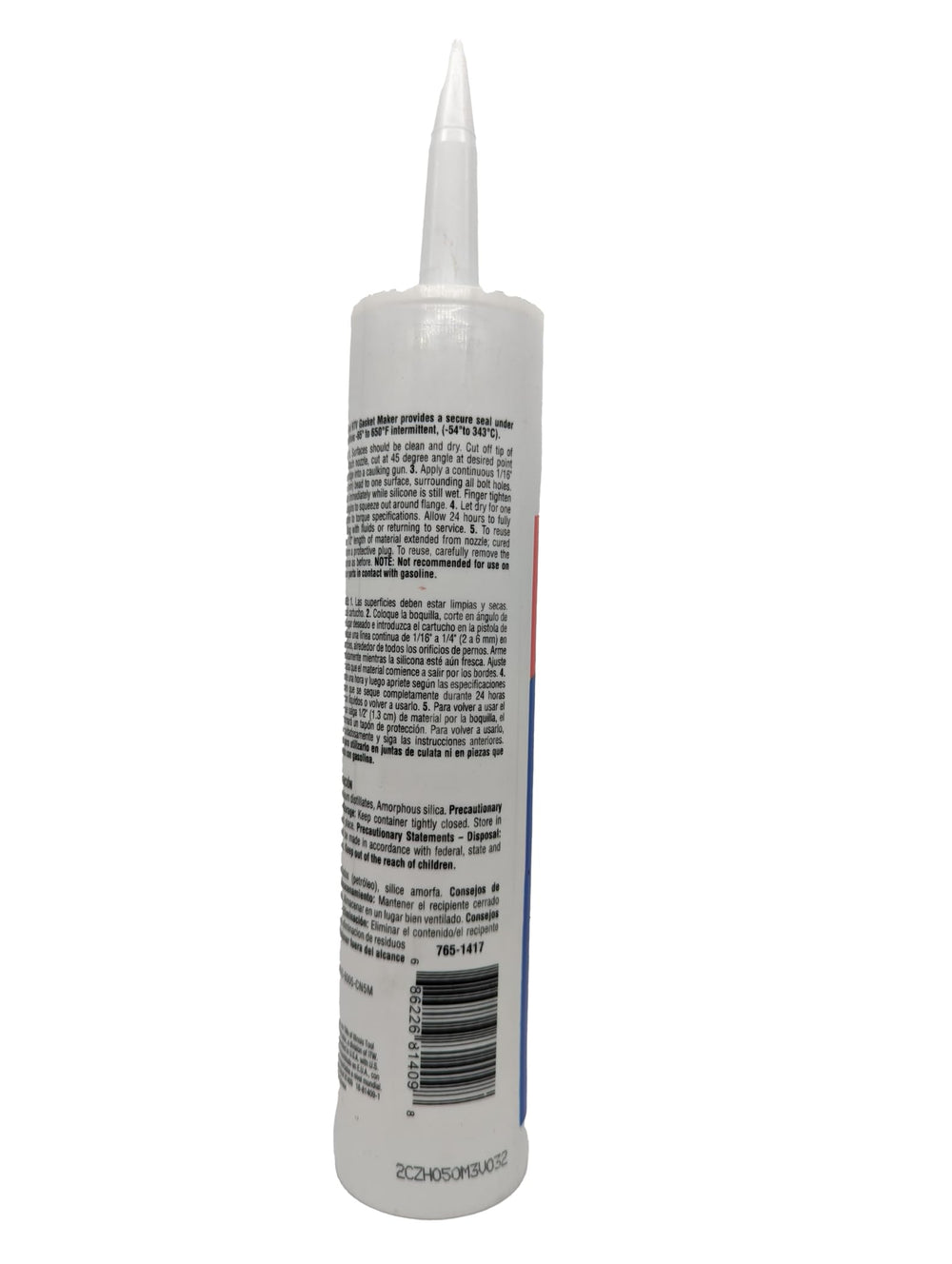 Permatex red RTV close-up bead illustrating smooth application and adhesion