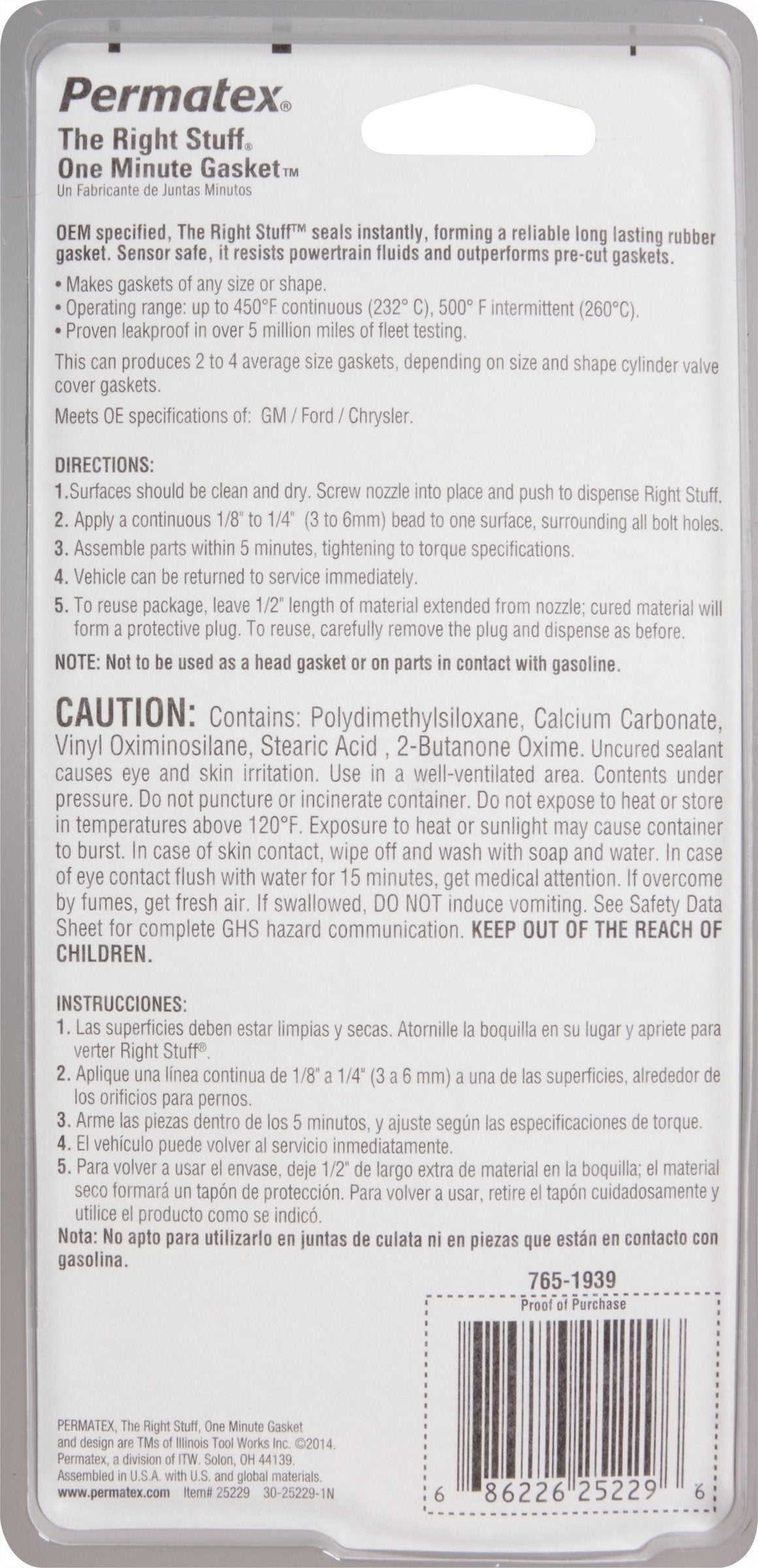 Permatex applied to an oil pan flange forming an instant gasket, provides leakproof protection during reassembly