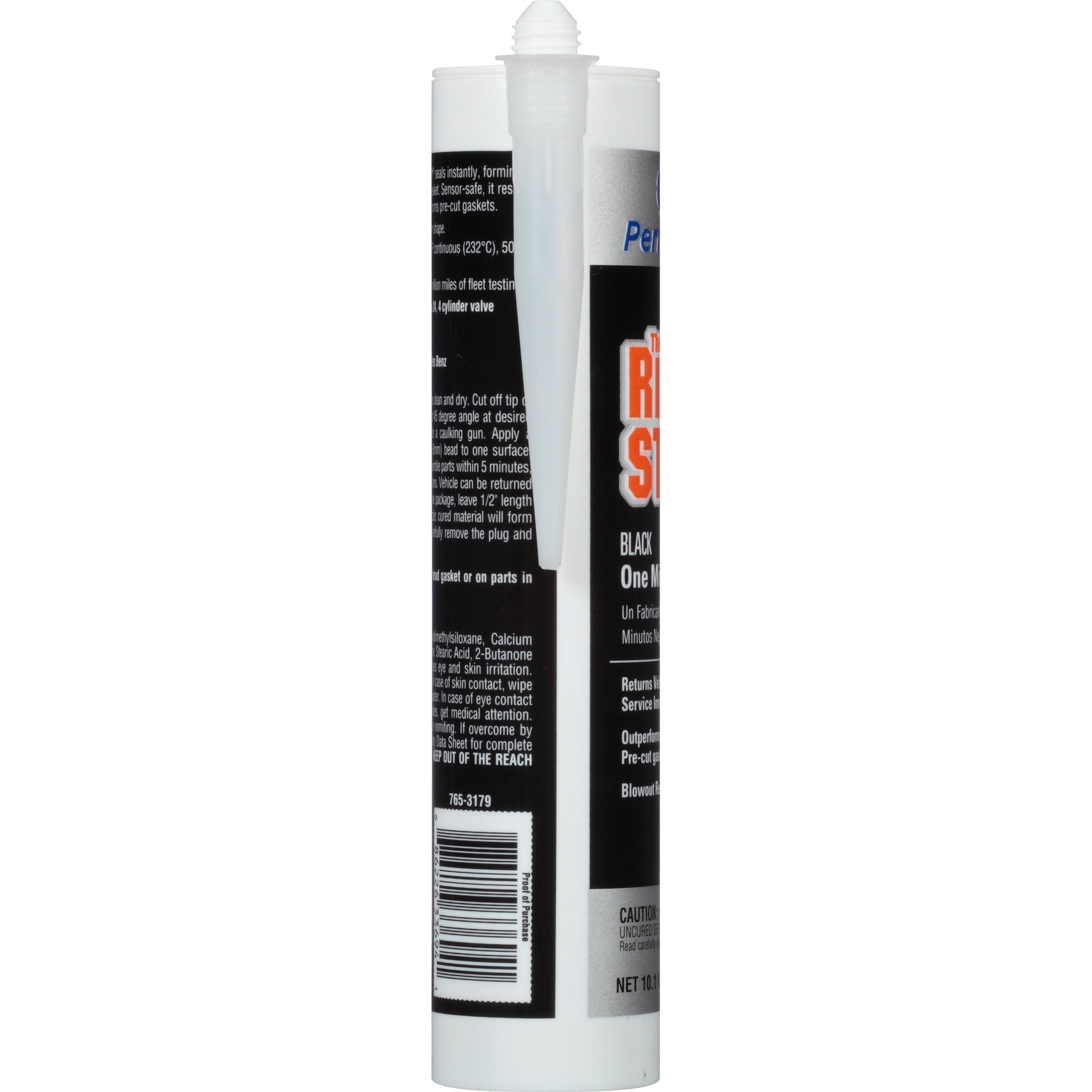 Permatex cured gasket close-up showing flexible texture and long-lasting seal