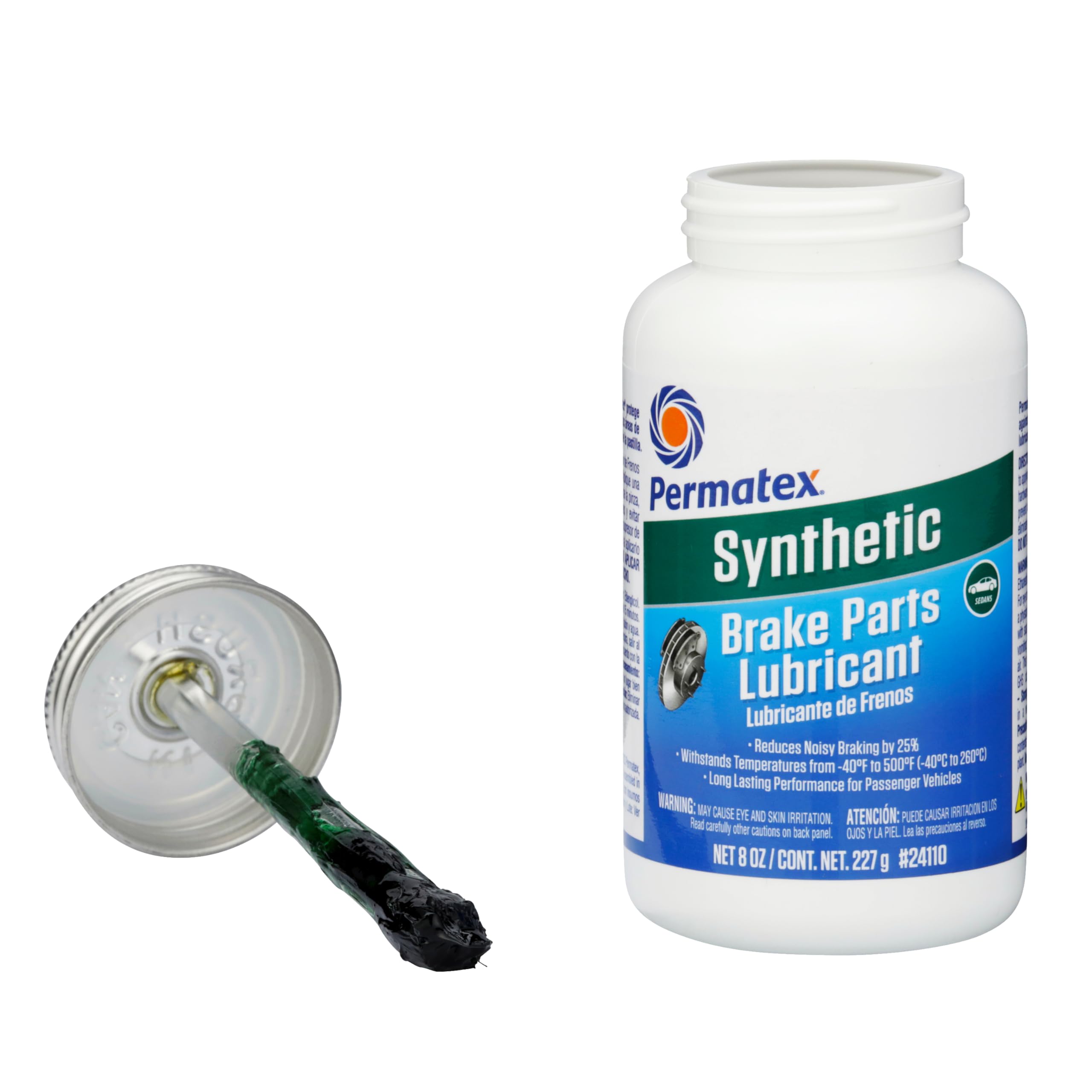 Permatex grease texture close-up showing nonmelting synthetic consistency
