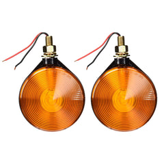 Perterson V313AA front pedestal view showing amber lenses and compact housing for easy retrofit
