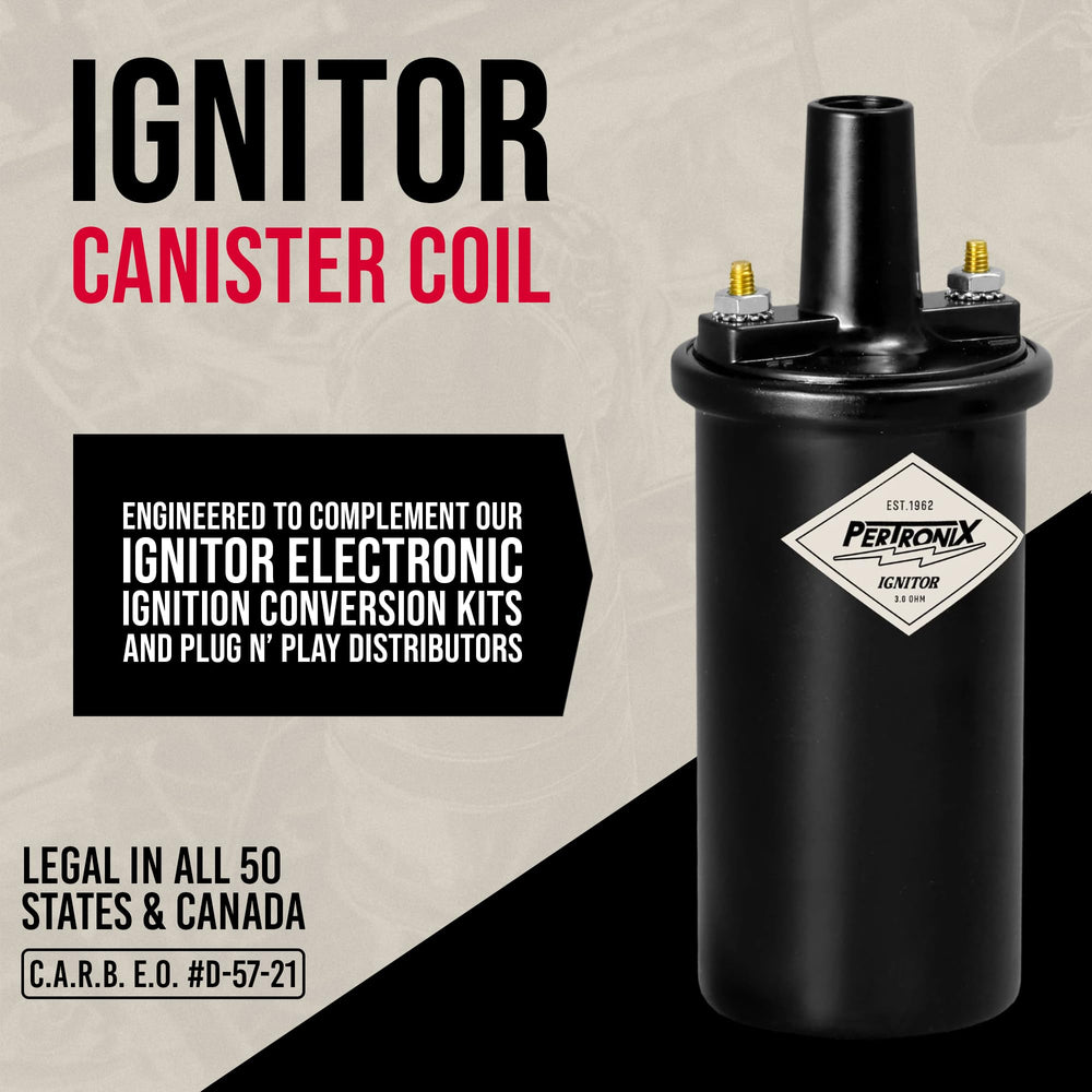 PerTronix installed under hood demonstrating compatibility with stock brackets