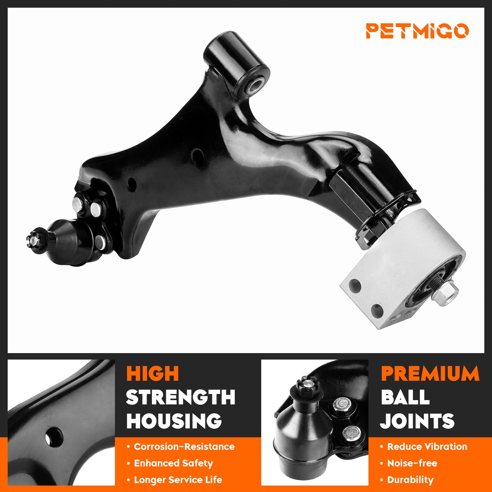 PetMigo ball joint preinstalled detail showing ready-to-install convenience and fit