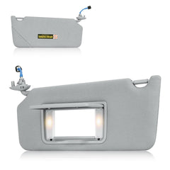 PetMigo gray left driver visor front view showing fit and color match benefit