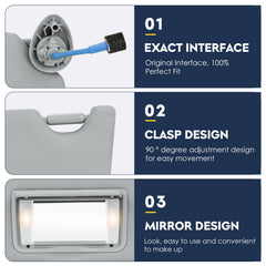 PetMigo lighted vanity mirror close-up for easy nighttime checks benefit