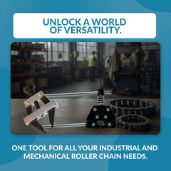 PGN chain breaker beside ruler showing compact size and portability