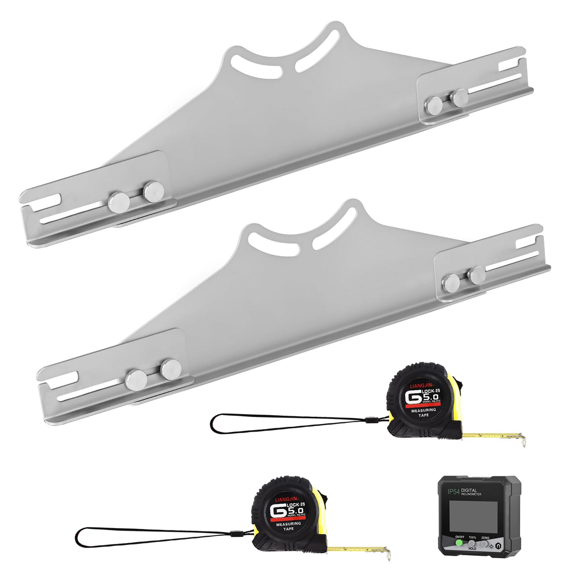 PHATRIP toe plates front view showing sturdy steel construction benefit accuracy