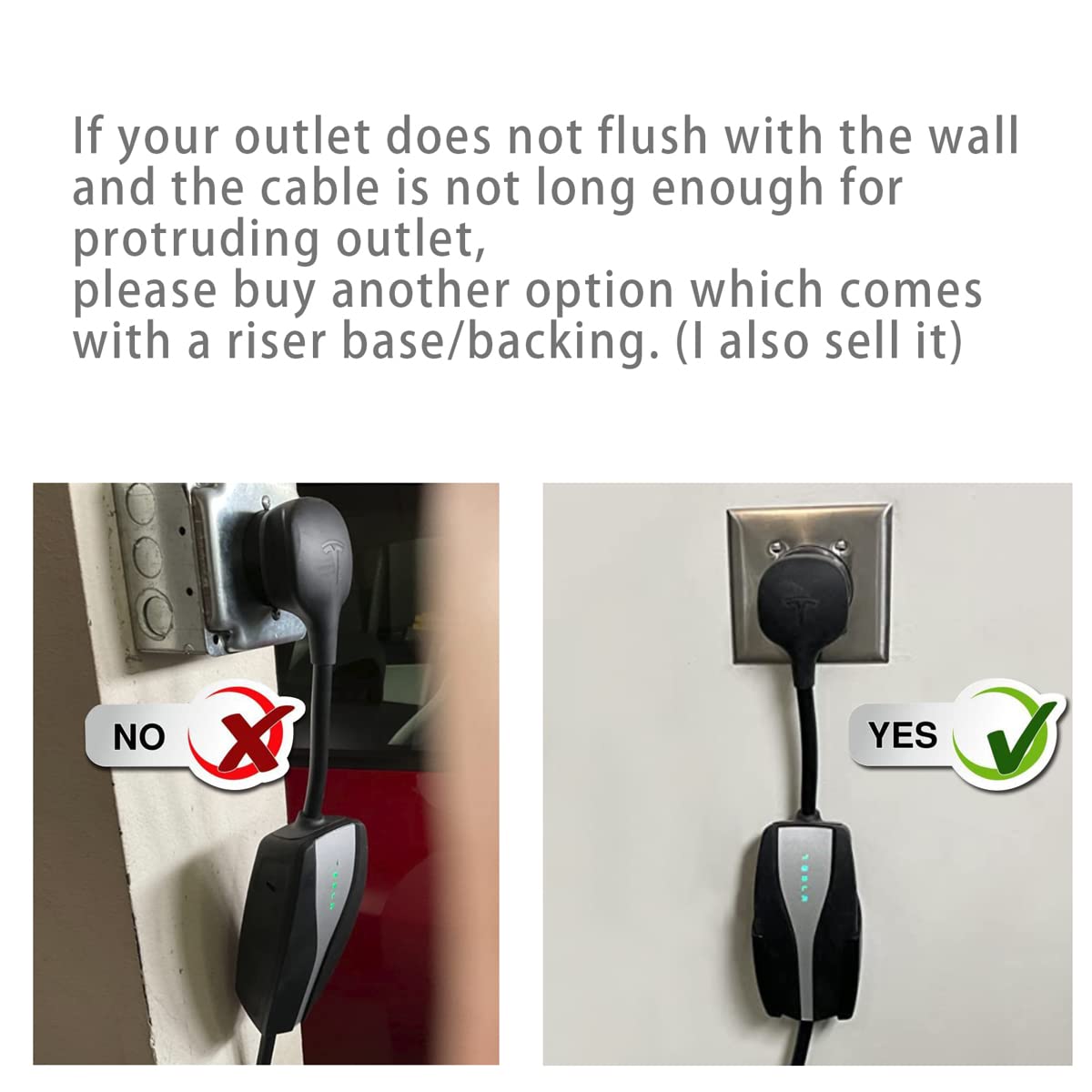 PHEOKER cable bracket storing looped cord to prevent floor wear
