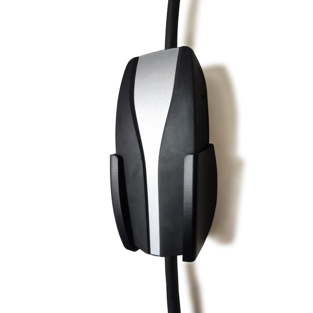 PHEOKER front view wall-mounted UMC holder showing neat charger storage benefit