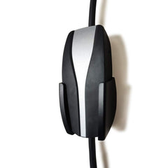 PHEOKER front view wall-mounted UMC holder showing neat charger storage benefit