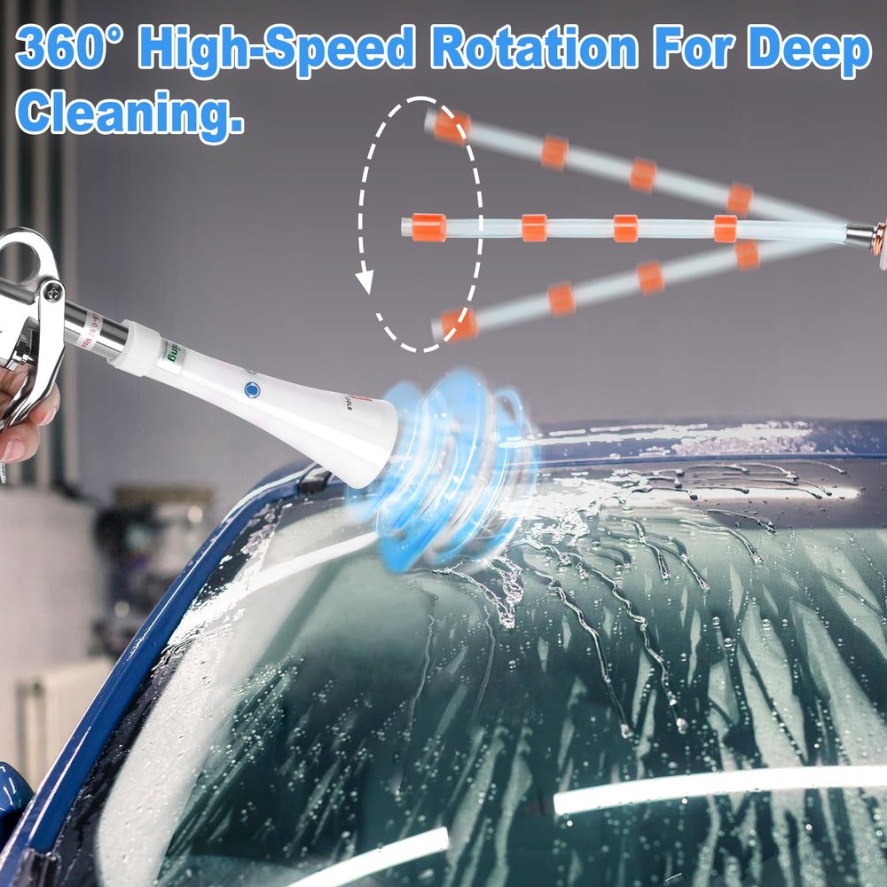 phepetroll hose rotation detail showing 360-degree swivel for easy reach