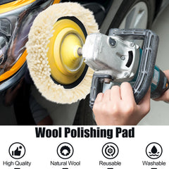phepetroll pad mounted on rotary polisher polishing car panel for efficient correction