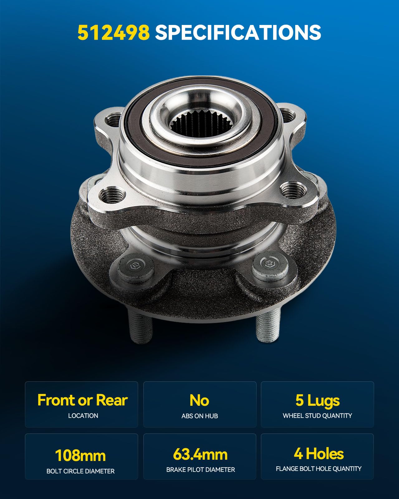 PHILTOP bearing raceway detail showing hardened GCr15 steel for durability