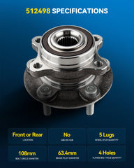 PHILTOP bearing raceway detail showing hardened GCr15 steel for durability
