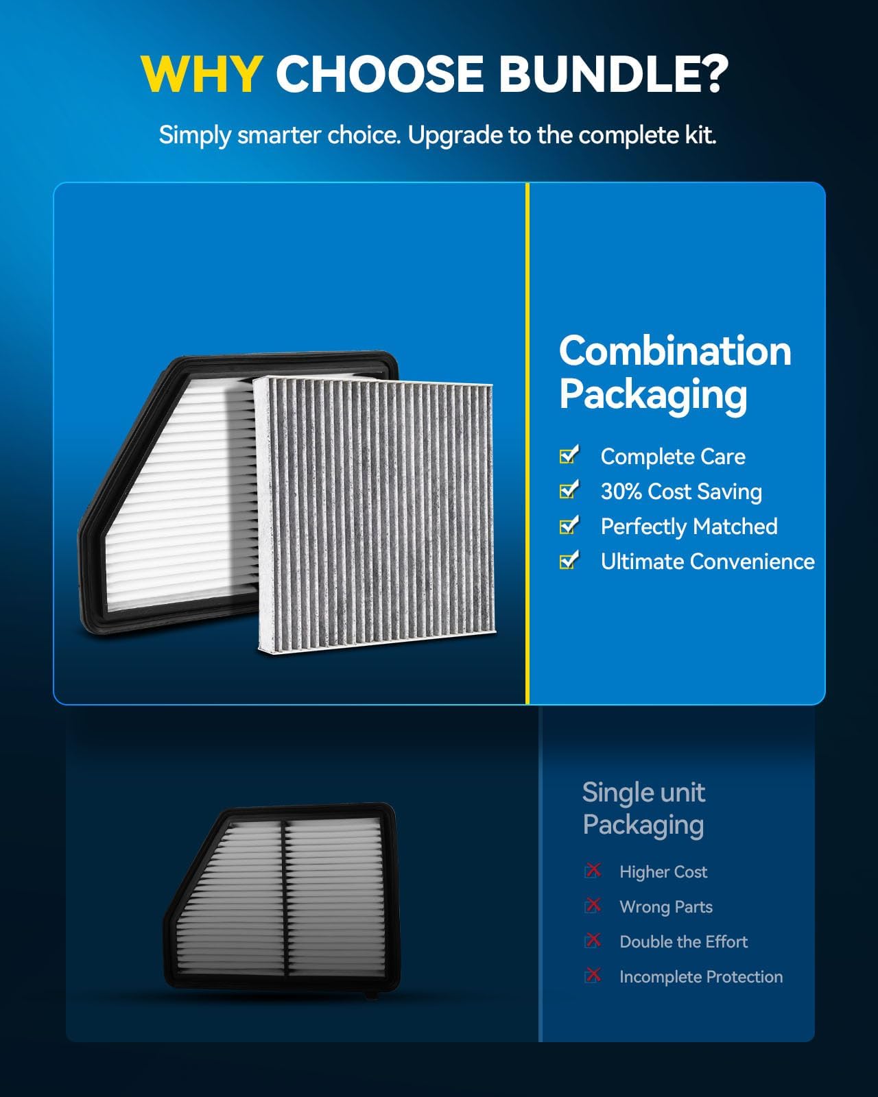 PHILTOP engine filter close-up folds and seal for reliable debris protection