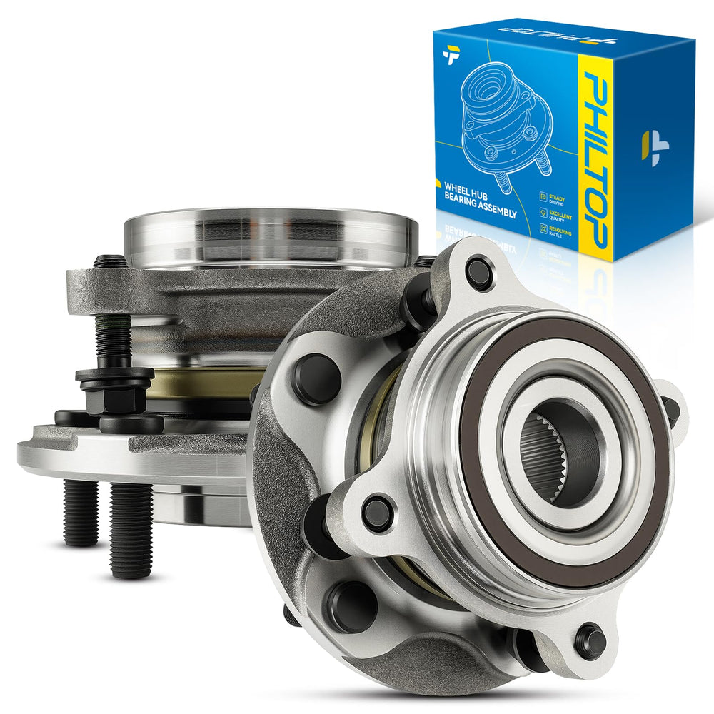 PHILTOP packaging showing two front hub assemblies, ensures correct part arrival