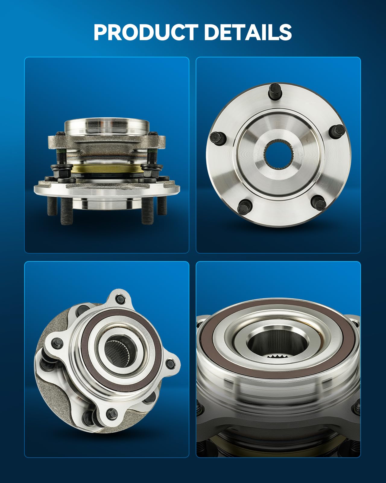 PHILTOP hub assembly seal and flange detail, prevents contaminants and ensures secure fit