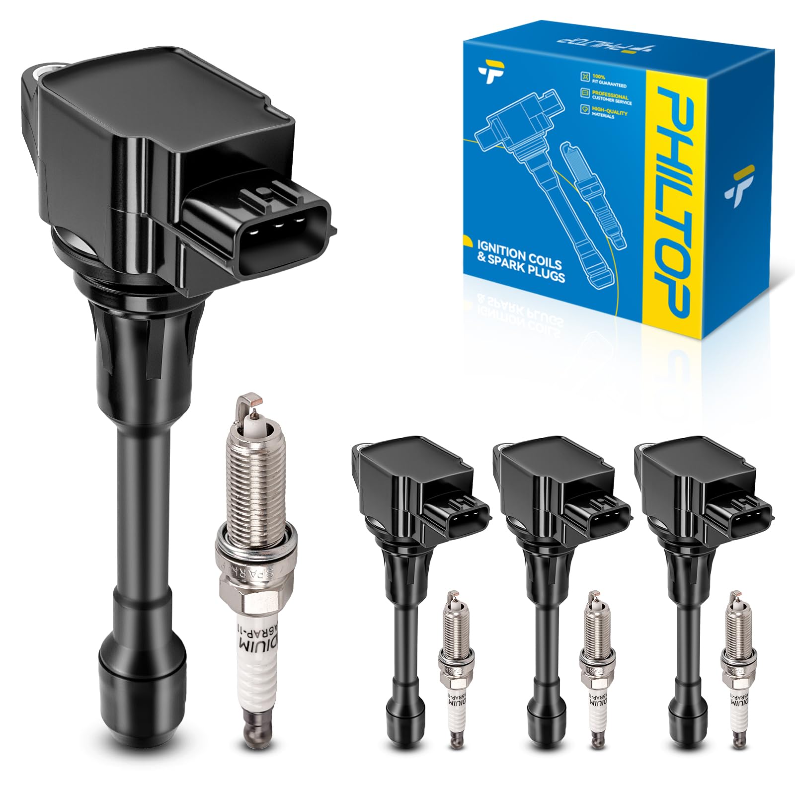 PHILTOP kit front packaging showing included coils and plugs for clear identification