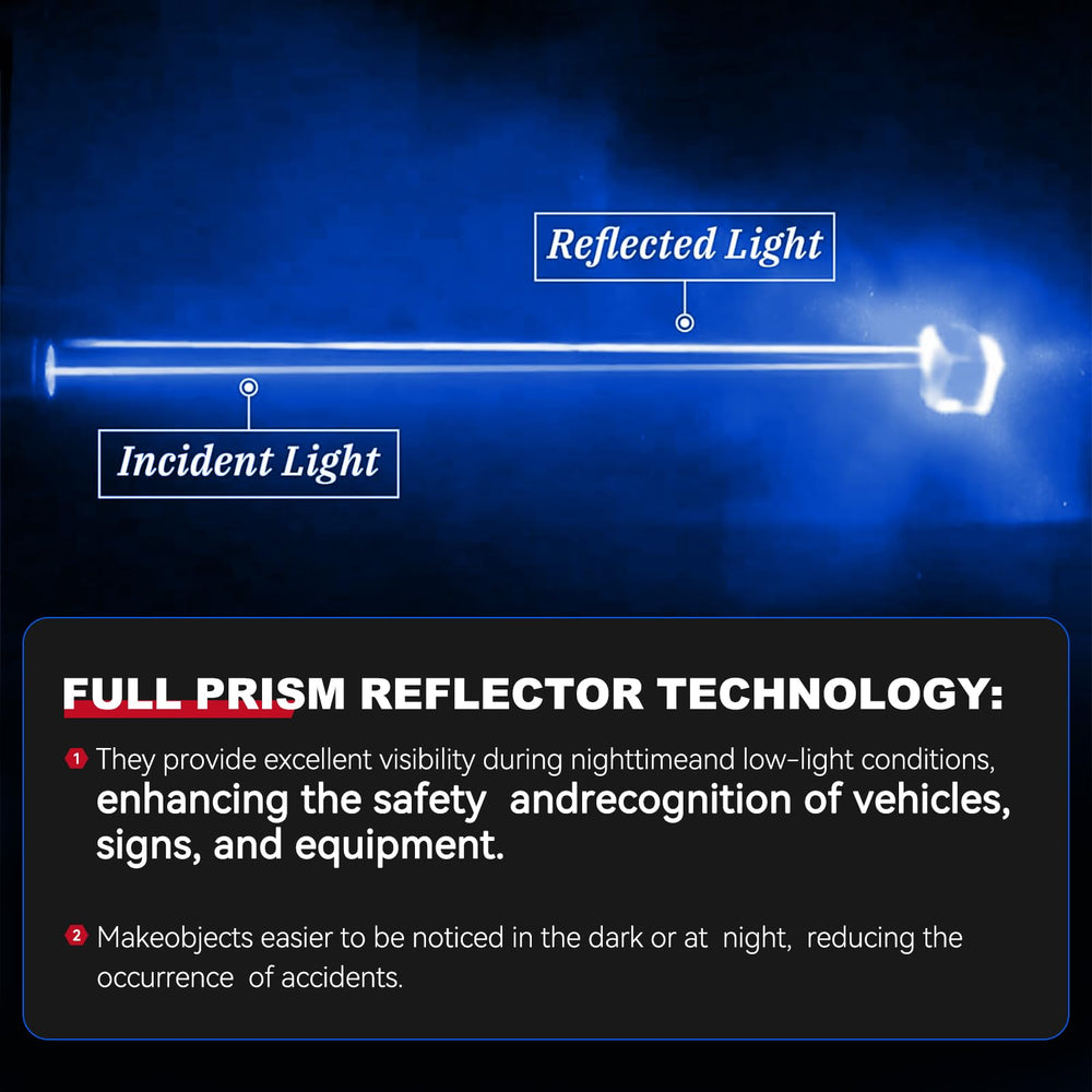 PHIXBEAR sticker on bike frame reflecting headlights for improved safety