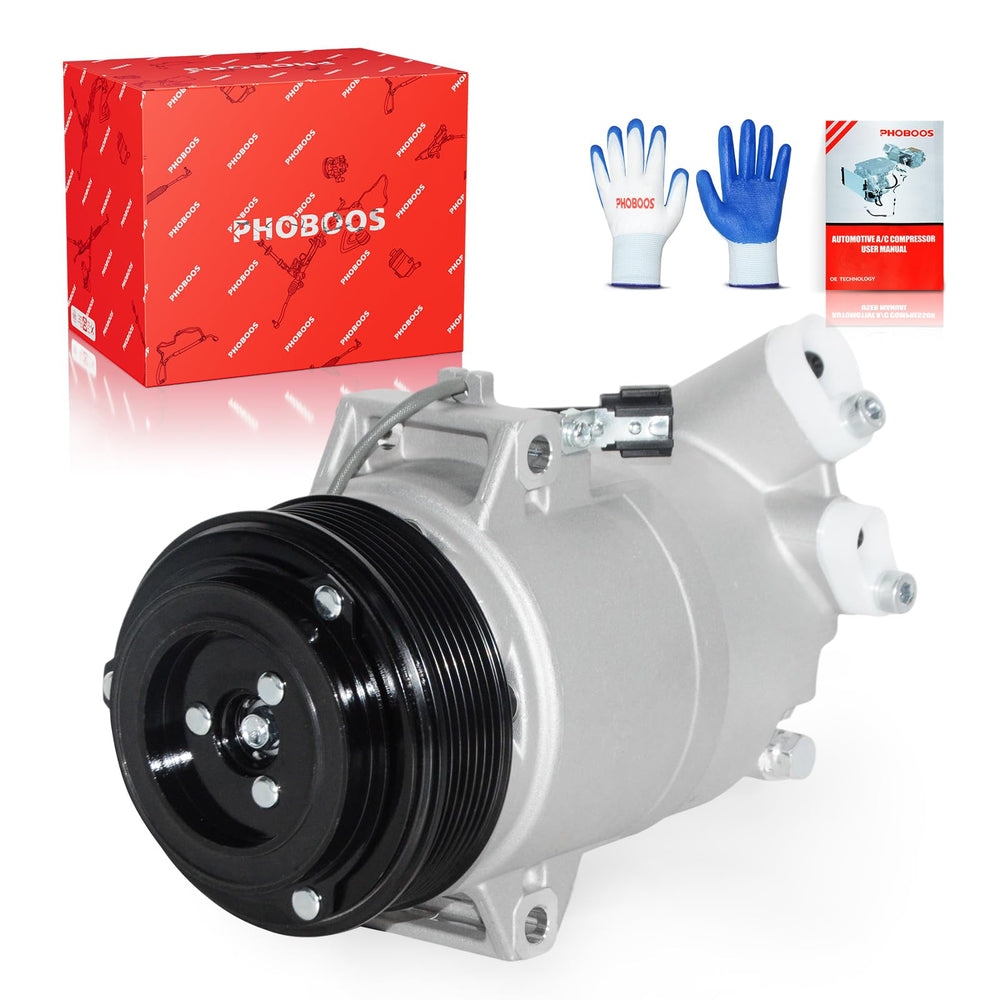 PHOBOOS compressor front view showing compact OE-style design and reliable fit