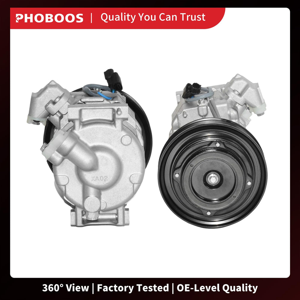 PHOBOOS compressor packaged in box showing secure shipping and damage protection benefit