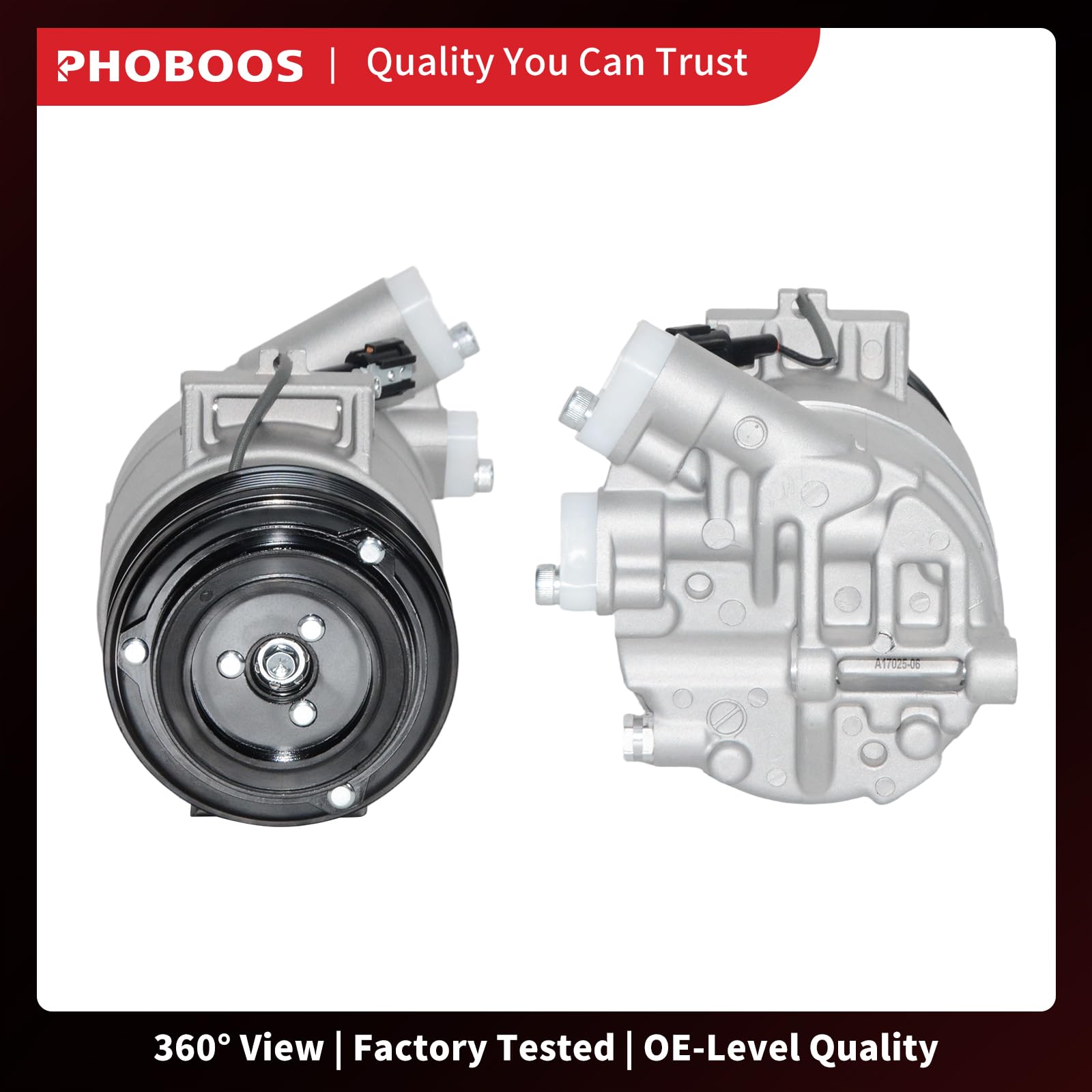 PHOBOOS compressor with ruler showing scale and correct dimensions for matching