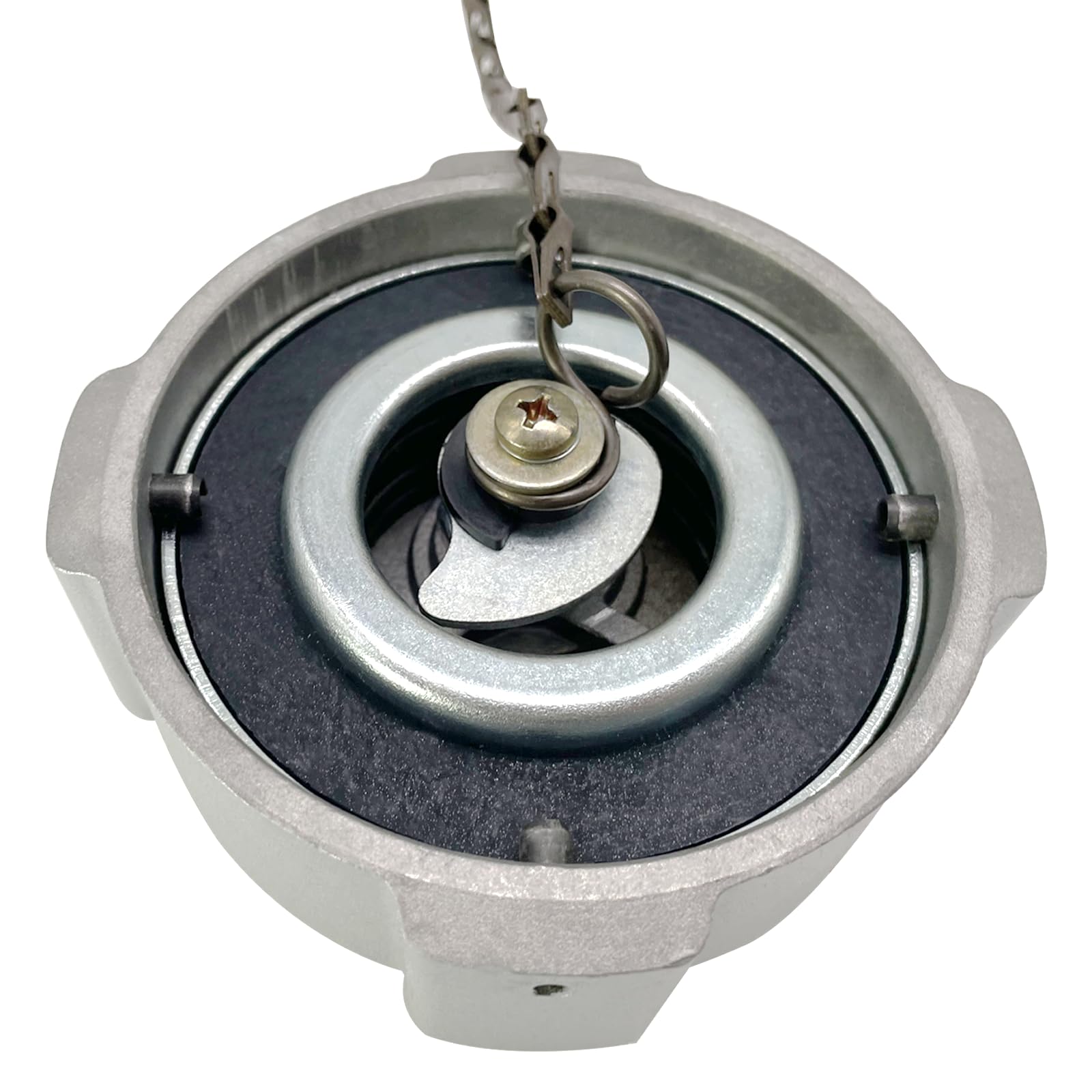 Phoddar safety chain and 7-inch bail displayed to prevent cap loss