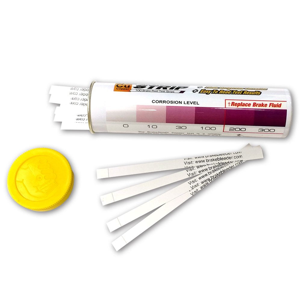 Phoenix Systems test strips on a shop counter illustrating proof-based service