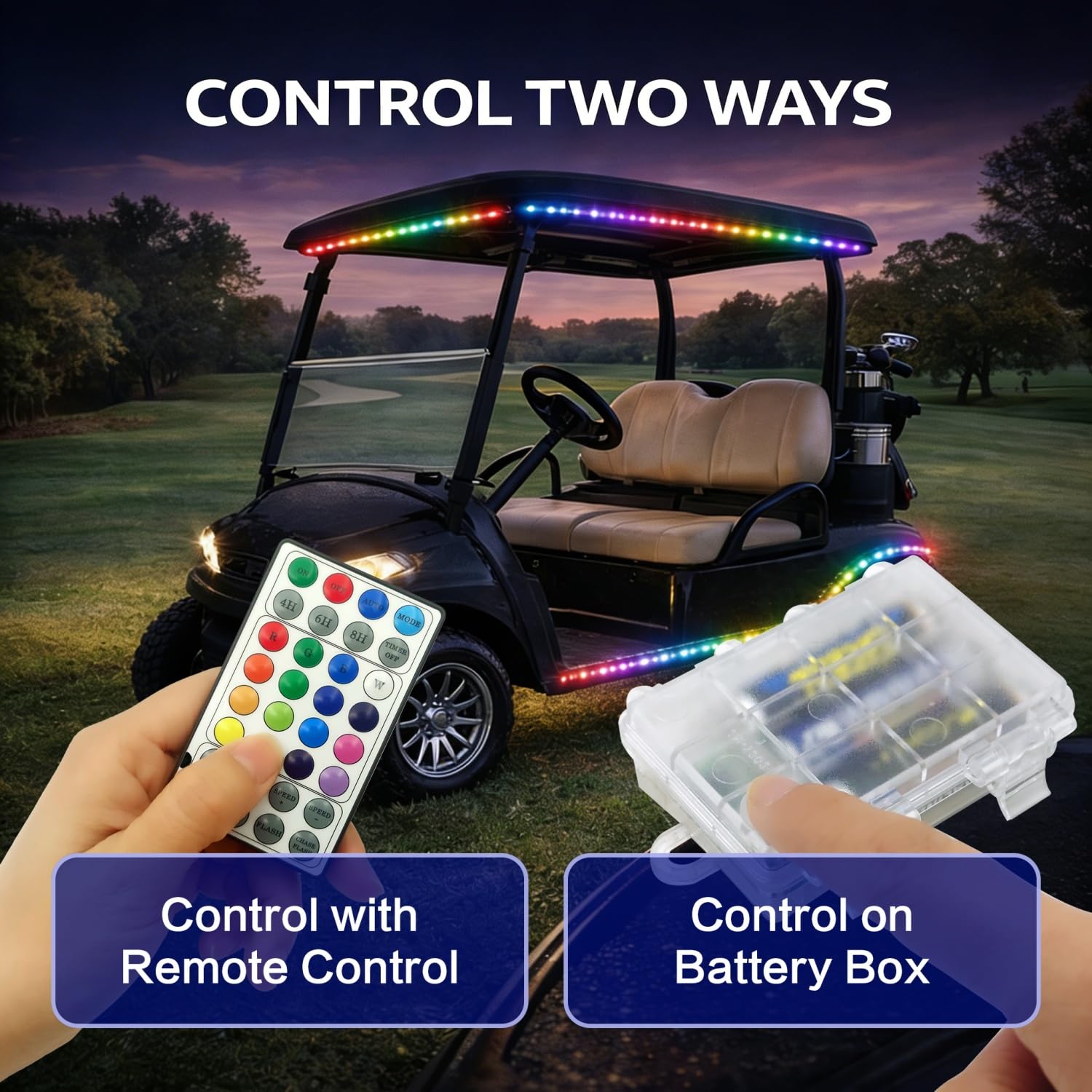 Phosfera battery box with remote showing portable power and simple control